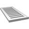 Ekena Millwork Vertical Surface Mount PVC Gable Vent: Functional, w/ 2"W x 1-1/2"P Brickmould Frame, 14"W x 30"H GVPVE14X3002SF - alternate 4